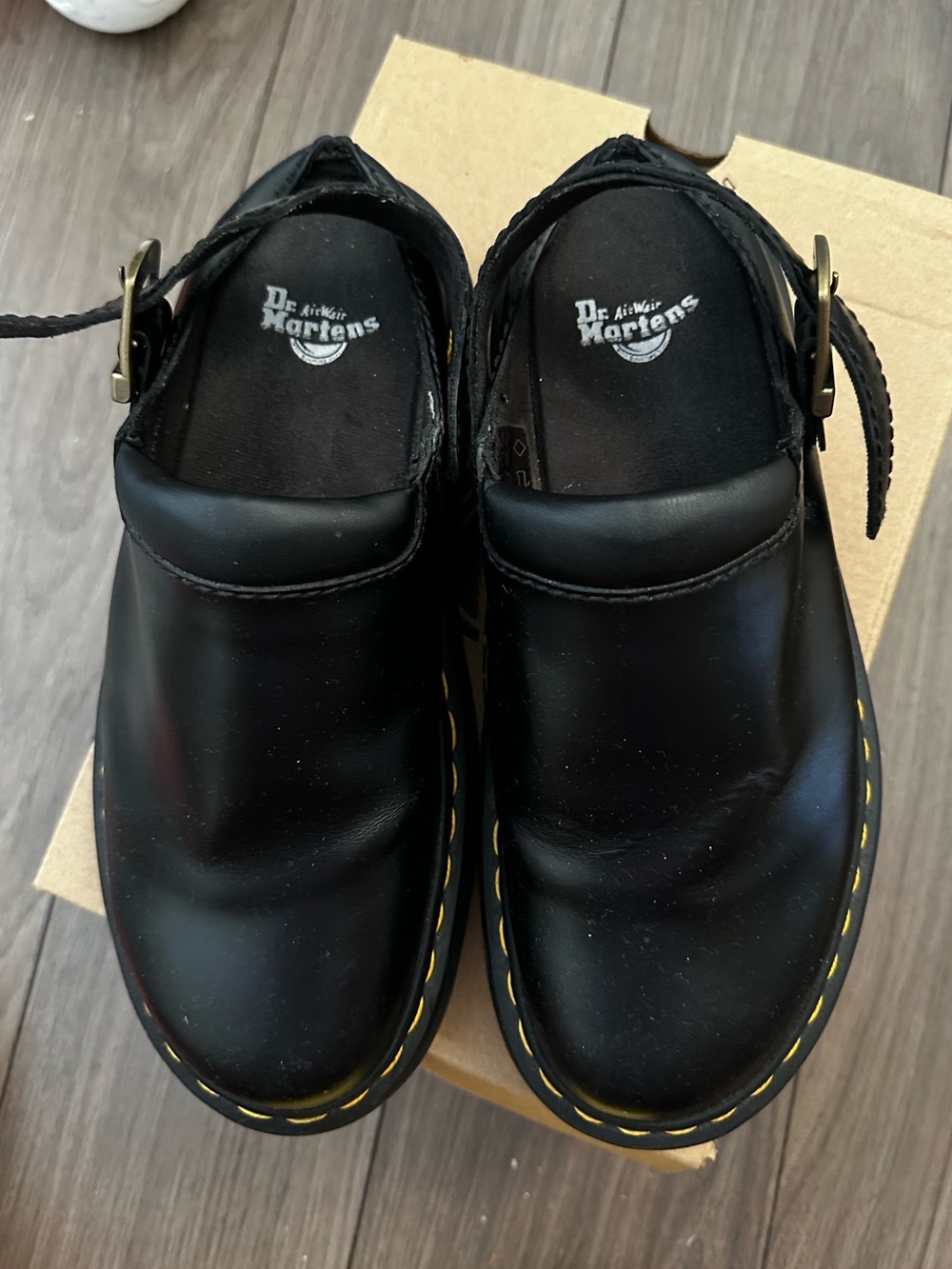 Dr. Martens LAKETEN ATLAS LEATHER SLINGBACK PLATFORM MULES